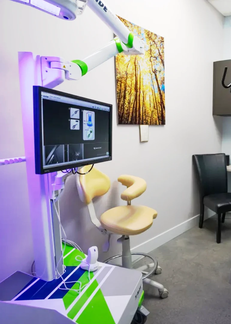 Parker Dental in-house dental laboratory with custom prosthetic fabrication equipment