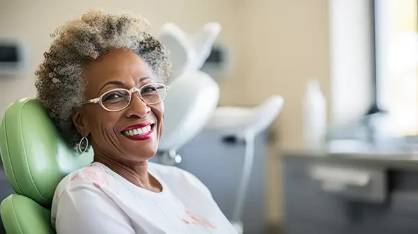 Patient receiving full mouth reconstruction treatment at Parker Dental Patient receiving full mouth reconstruction treatment at Parker Dental